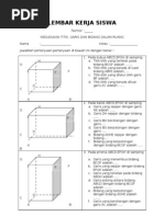 Lembar Kerja Siswa Dimensi Tiga