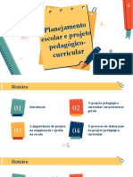 Cap. 8 O Planejamento Escolar e o Projeto Pedaggico-Curricular