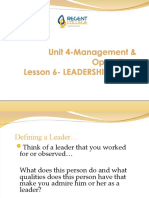 Unit 4-Lesson 6-Leadership - Styles