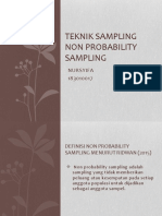 Tugas Non Probability Sampling