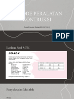 Metode Peralatan Kontruksi: Derall Andani Putra (2019097002)