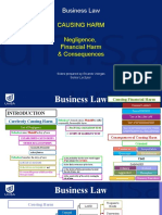 6B - LAWS 1018 - Negligence, Finanancial Harm Consequences
