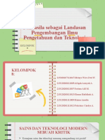 Pancasila Sebagai Landasan Pengembangan Ilmu Pengetahuan Dan Teknologi - Kel.8