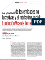 La Gestion de Las Entidades No Lucrativas y El Marketing Social Fundacion Vicente Ferrer