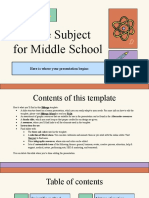 Science Subject For Middle School-6th Grade - Physics I by Slidesgo