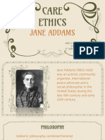 Care Ethics: Jane Addams