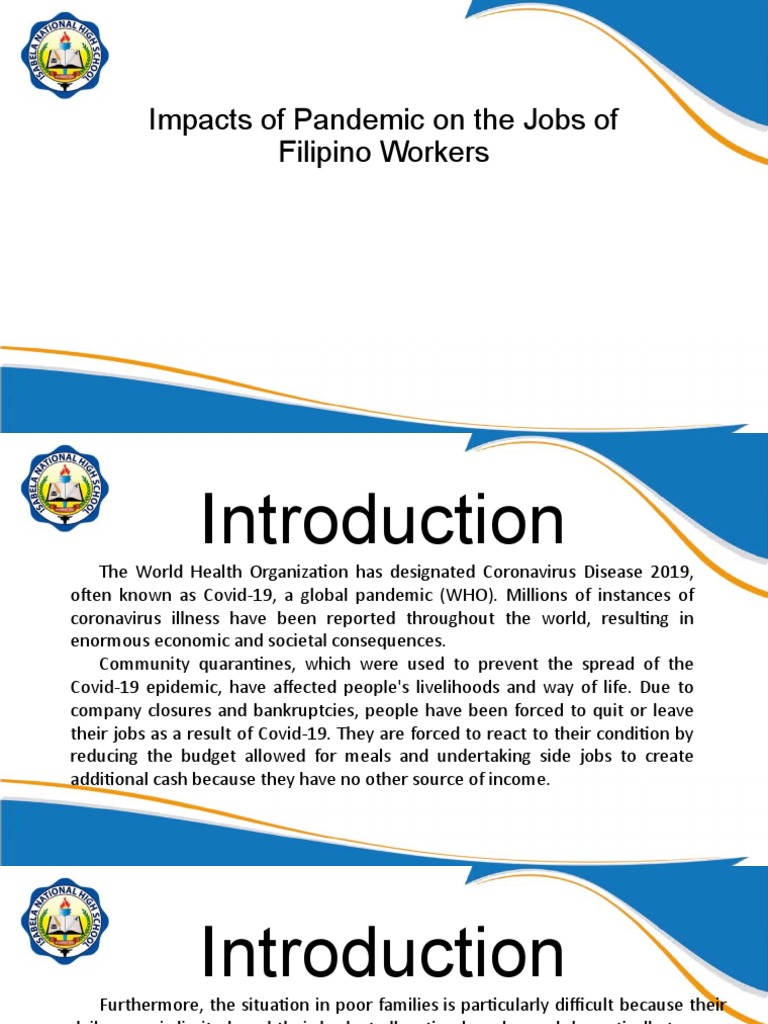 Pandemic Job Losses in the Philippines | PDF | Self-Improvement