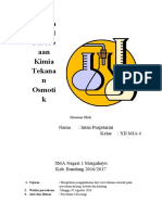 Praktikum Mengenai Tekanan Osmotik