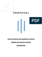 Proposal: Untuk Kegiatan Bangun Usaha Sembilan Bahan Pokok (Sembako)