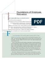 Foundation of Employee Motivation