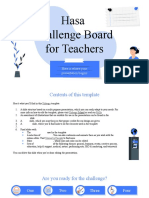 Hasa Challenge Board For Teachers by Slidesgo
