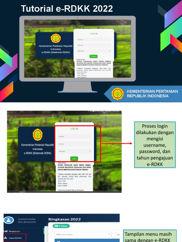 Panduan Lengkap e-RDKK 2022 | PDF