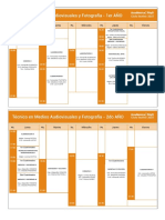 Horario TMAF - 2021