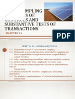 Audit Sampling For Tests of Controls and Substantive Tests of Transactions