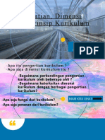 Pengertian, Dimensi Dan Prinsip Kurikulum