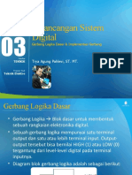 Pertemuan 3 - Gerbang Logika Dasar Implementasi Gerbang