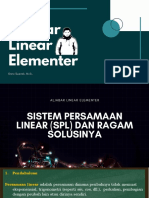 Sistem Persamaan Linear (SPL