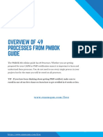 Overview of 49 Processes From PMBOK Guide PDF