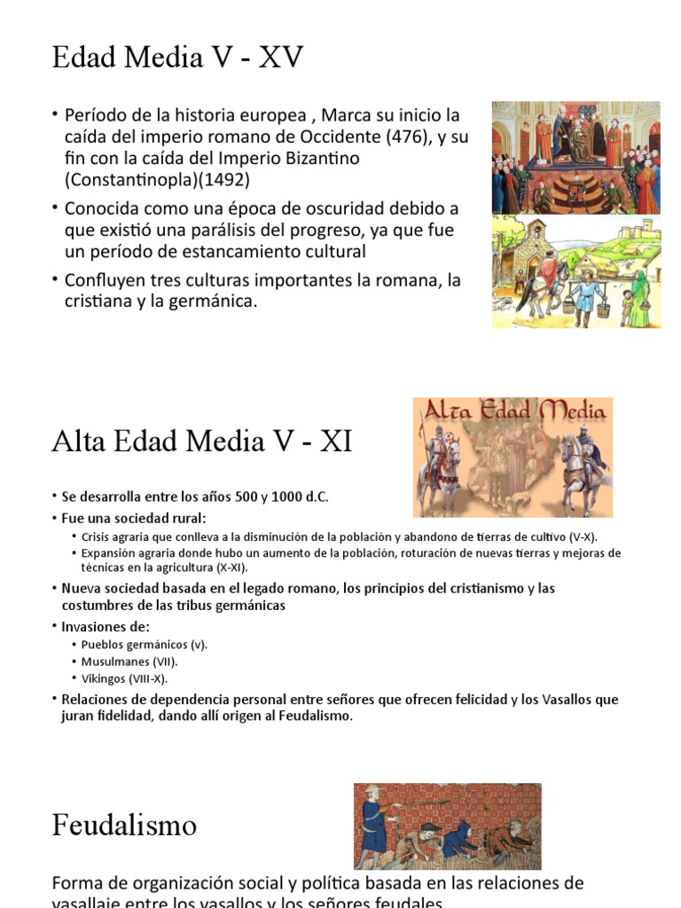 Organización social en la Edad Media | PDF | Edades medias | Feudalismo