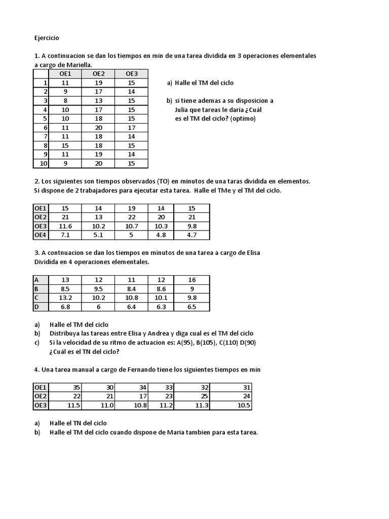 Cálculo del TM en Ejercicios Resueltos | PDF | Ciencia y matemáticas ...
