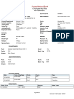 Employee Bio-Data: Punjab National Bank