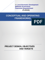 Conceptual and Operating Frameworks: Program For Through and