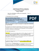 Guía de Actividades y Rúbrica de Evaluación - Tarea 4 Arreglos y Punteros