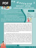 Reflect Upon:: Korean Drama & Filipino Drama