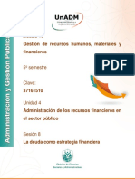 La deuda pública como estrategia financiera en México