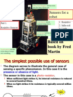 Sensors For A Robot: Based On Book by Fred Martin