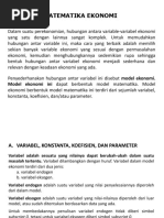 Diferensial Dalam Peranan Ekonomi