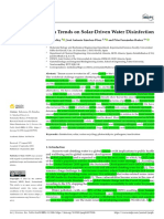 Worldwide Research Trends On Solar-Driven Water Disinfection