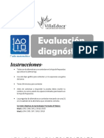 Evaluación Diagnóstica Matematica 7ºb - W-Oap. - Desarrollo