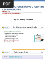 Data Structures Using C (Csit124) Lecture Notes: by Dr. Nancy Girdhar