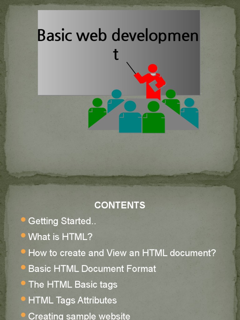 Basic Web Development | PDF | Html Element | Html