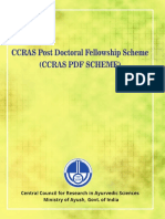 CCRAS Post Doctoral Fellowship Scheme