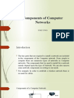 Components of Computer Networks: Unit Two