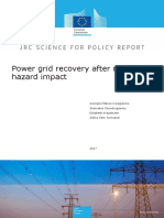 Power Grid Recovery After Natural Hazard Impact