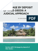 Mortgage by Deposit of Title Deeds Presentation