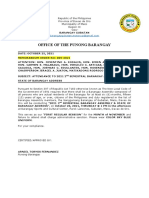 Memorandum Order 9 2021 2ND Semestral Barangay Assembly