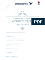 Decisiones Éticas de La Investigación Científica