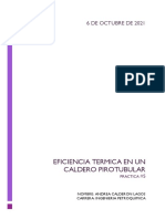 Eficiencia Termica en Un Caldero Pirotubular Cuestionario 5