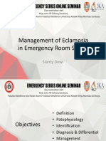 Management of Eclampsia in Emergency Room Setting (15 Agustus 2020) Dr. Sianty Dewi, SP - OG