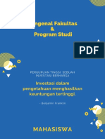 Mengenal Fakultas Dan Program Studi