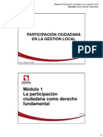 Módulo 1 La Participación Ciudadana