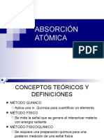 Espectroscopia de Absorción Atómica y Emisión