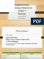 Final Copy Supplementary Learning Material in Grade 9 Photosynthesis