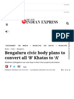Bengaluru Civic Body Plans To Convert All B' Khatas To A' - The New Indian Express