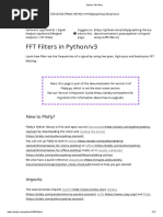 Python FFT Filters