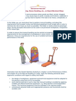 Ergonomics On Provisioning, Stores Handling, Etc., On Board Merchant Ships